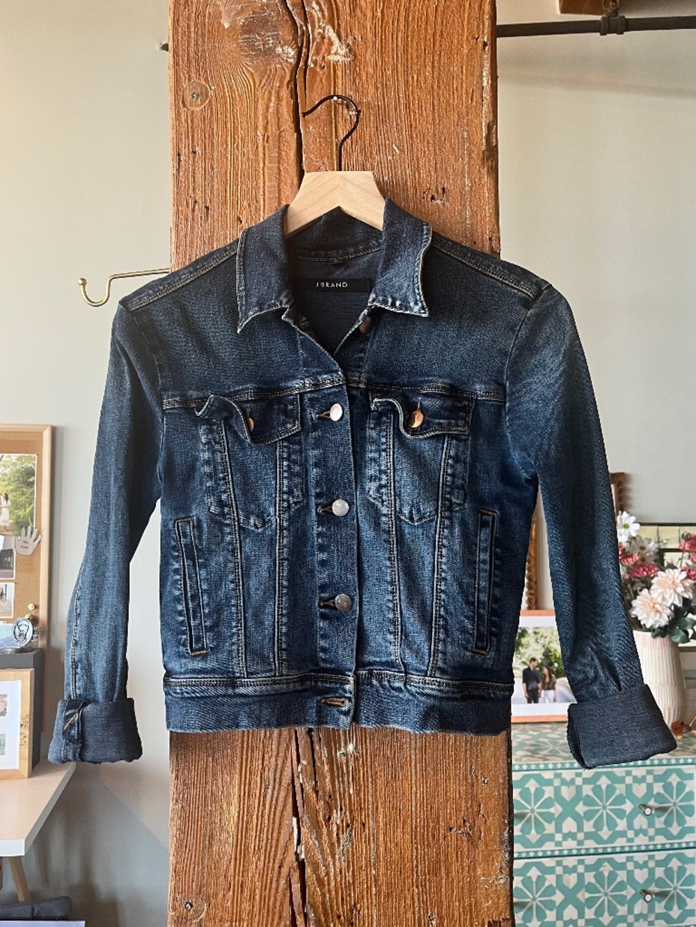 J Brand cropped jean jacket, XS